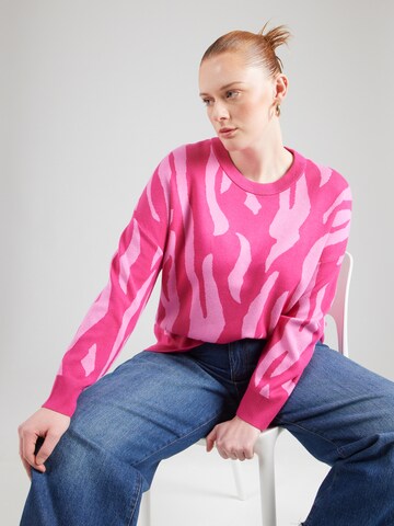 ONLY Carmakoma Pullover i pink: forside