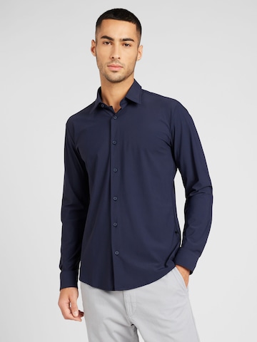 BOSS Black - Ajuste confortable Camisa 'P-ROAN-C1' en azul: frente