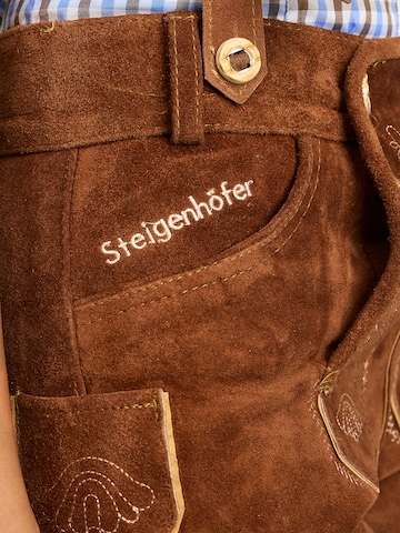 Steigenhöfer Regular Traditional Pants 'Clara' in Brown