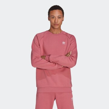 ADIDAS ORIGINALSSweater majica 'Trefoil Essentials ' - roza boja: prednji dio