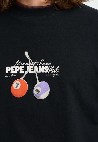 T-Shirt 'CLAYTON' Pepe Jeans en noir