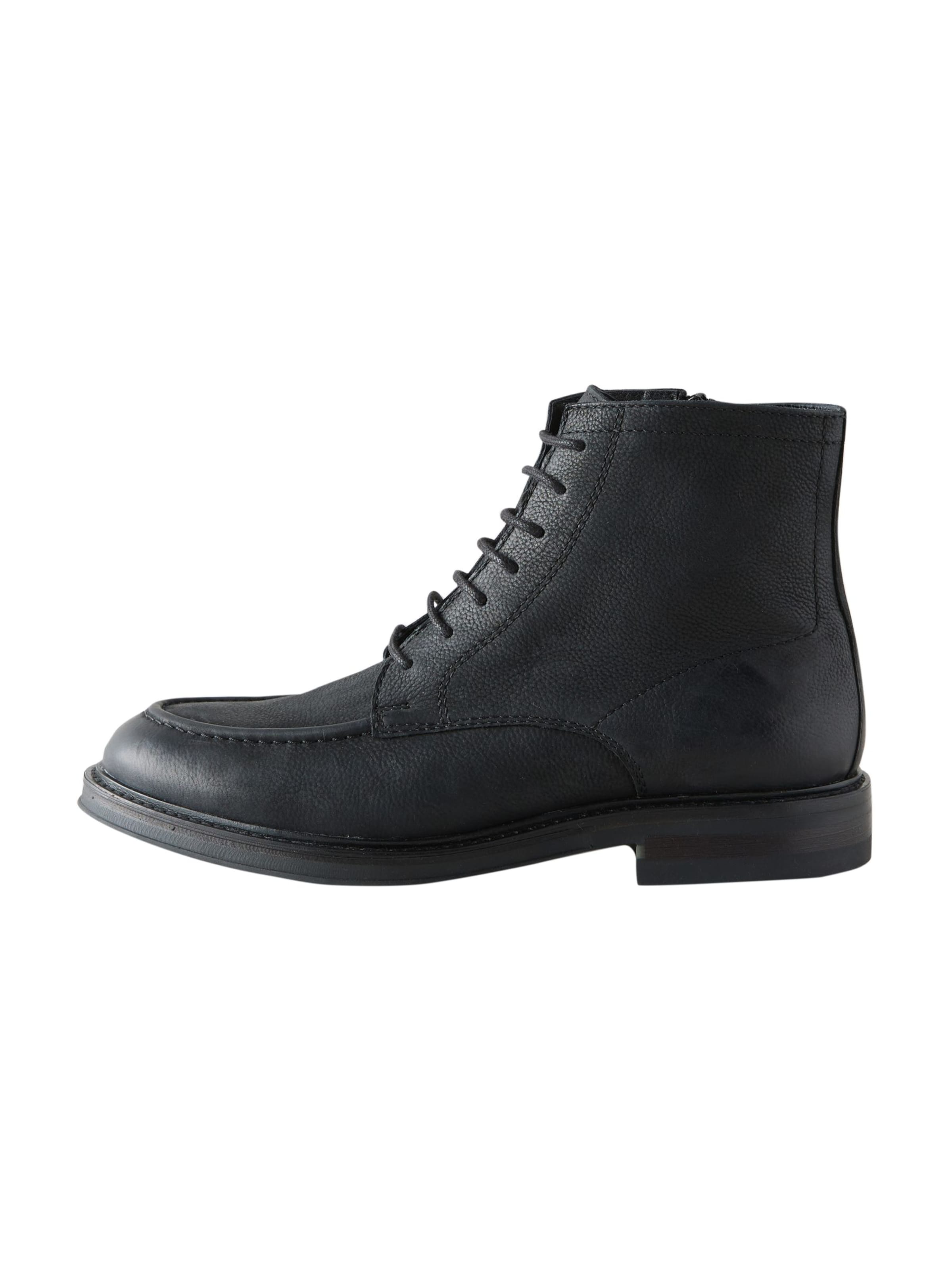 Next - Botas com atacadores 'Apron' em preto: frente