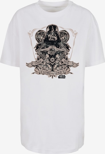 F4NT4STIC T-Shirt 'Star Wars Dark Side Lord Vader' in taupe / anthrazit / weiß, Produktansicht