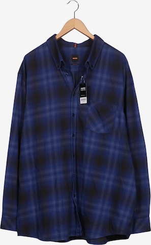 BOSS Orange Hemd 5XL in Blau: Vorderseite