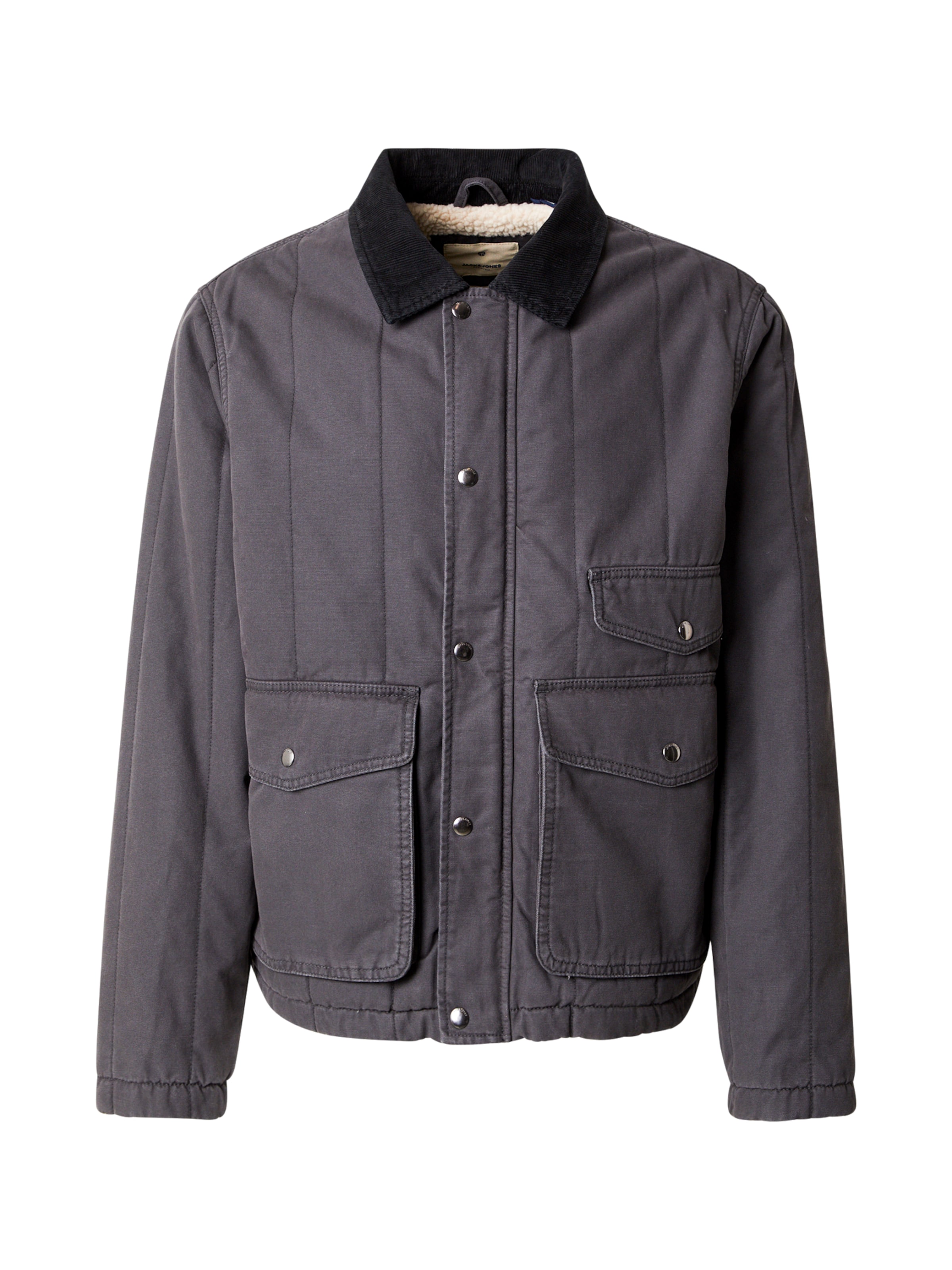 JACK & JONES Демисезонная куртка 'JPRBLUcomo' в Серый: спереди