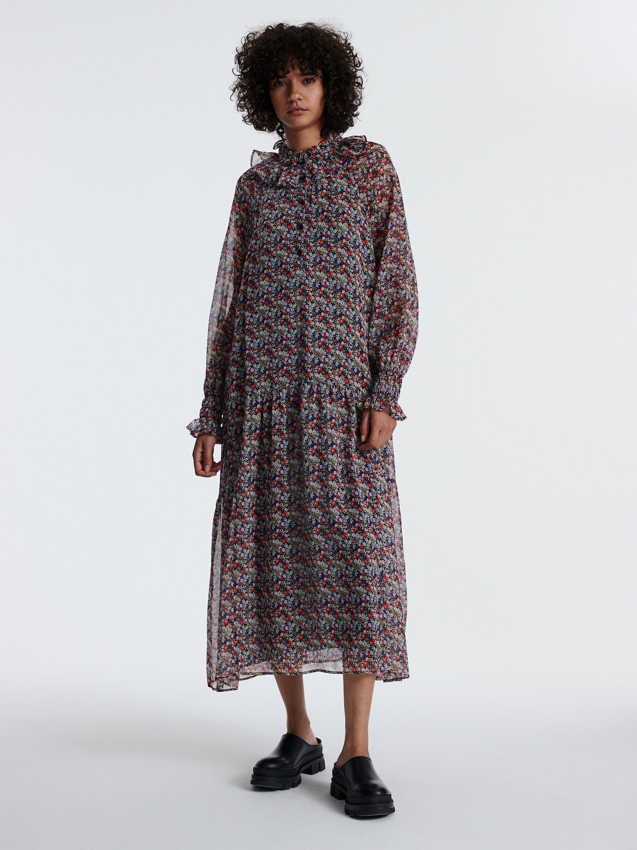 EDITED Kjole 'Nastasja' blandingsfarvet