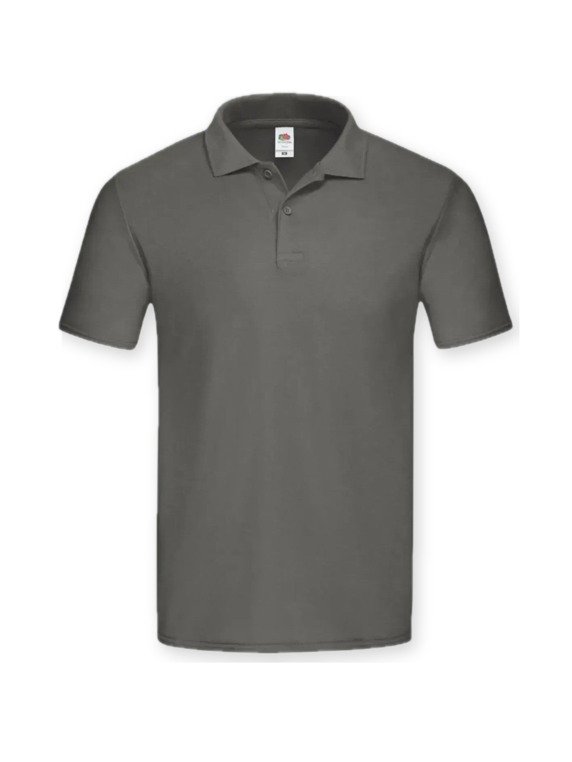 FRUIT OF THE LOOM Shirt 'Mens short sleeve polo' in Grijs: voorkant