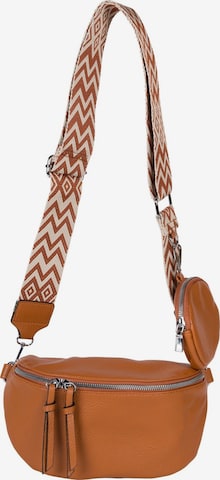 styleBREAKER Crossbody bag '2-Teiliges Set Halbmond Crossbody Bag' in Brown: front