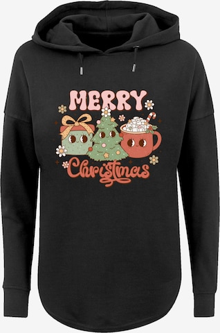F4NT4STIC Shirt 'Merry Christmas' in Schwarz: Vorderseite