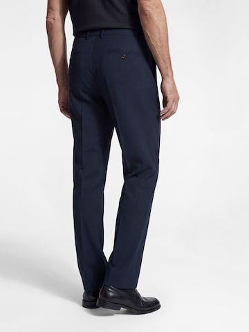 BENVENUTO Tapered Bandplooibroek 'Roberto' in Blauw