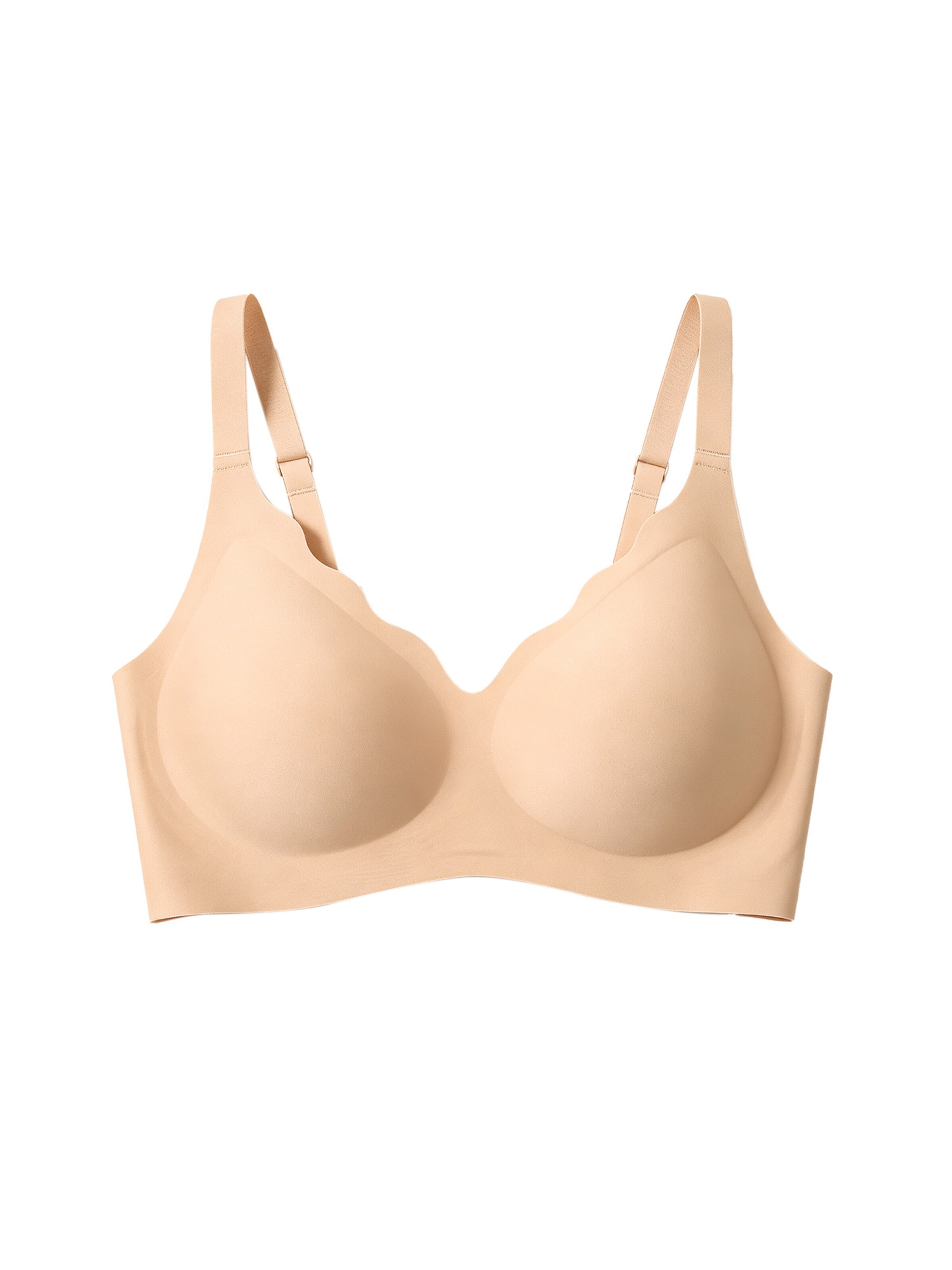 SHARICCA Push-up Bra in Beige: front