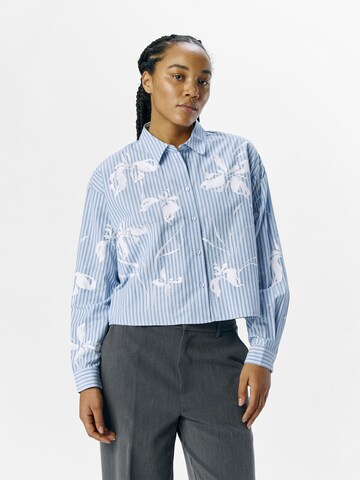 OBJECT Blouse 'OBJAiko' in Blue: front