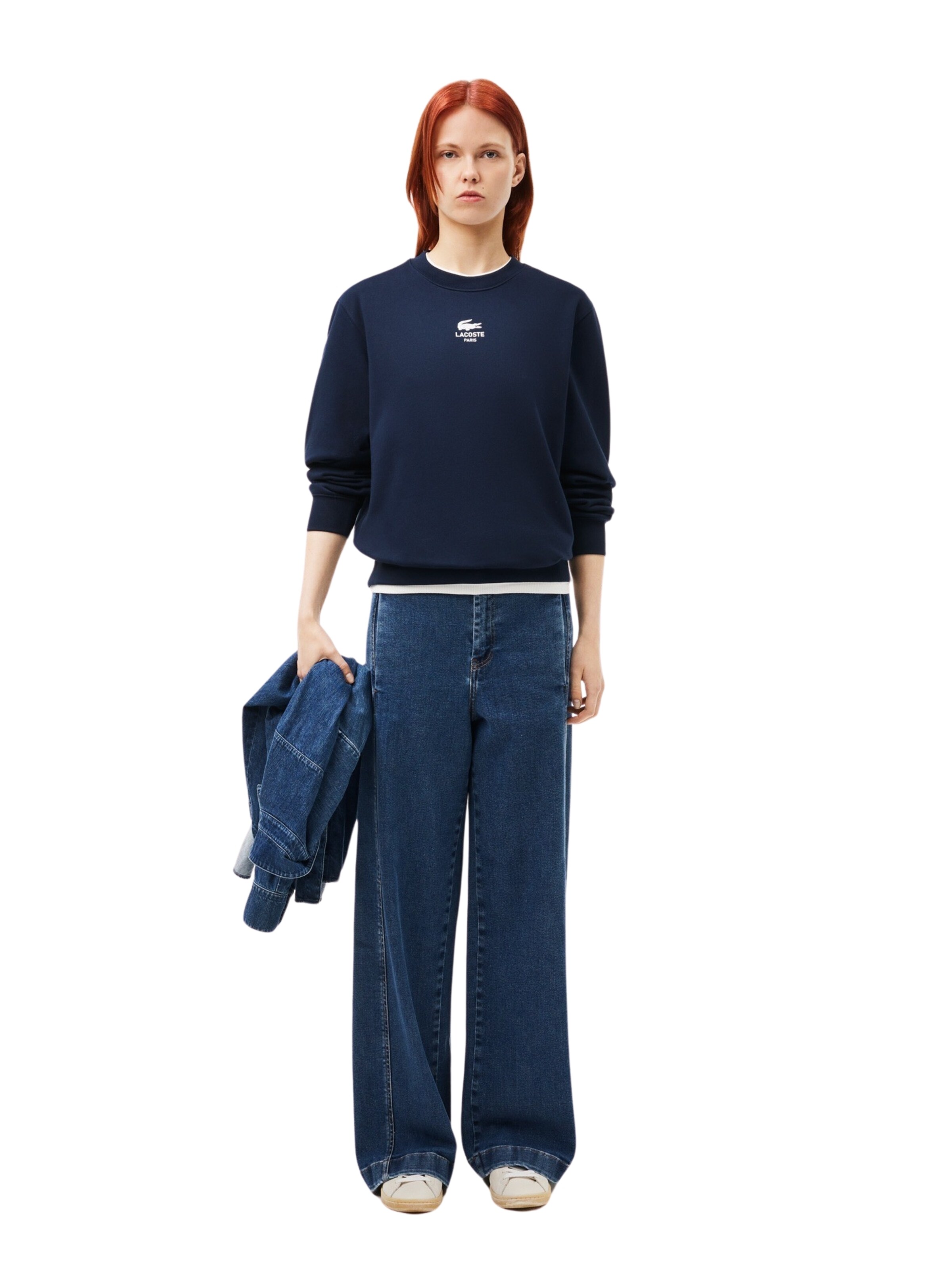 Felpa di LACOSTE in blu