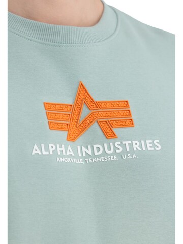 ALPHA INDUSTRIES Sweatshirt 'Basic Rubber'‌‌‌‌ in Grün