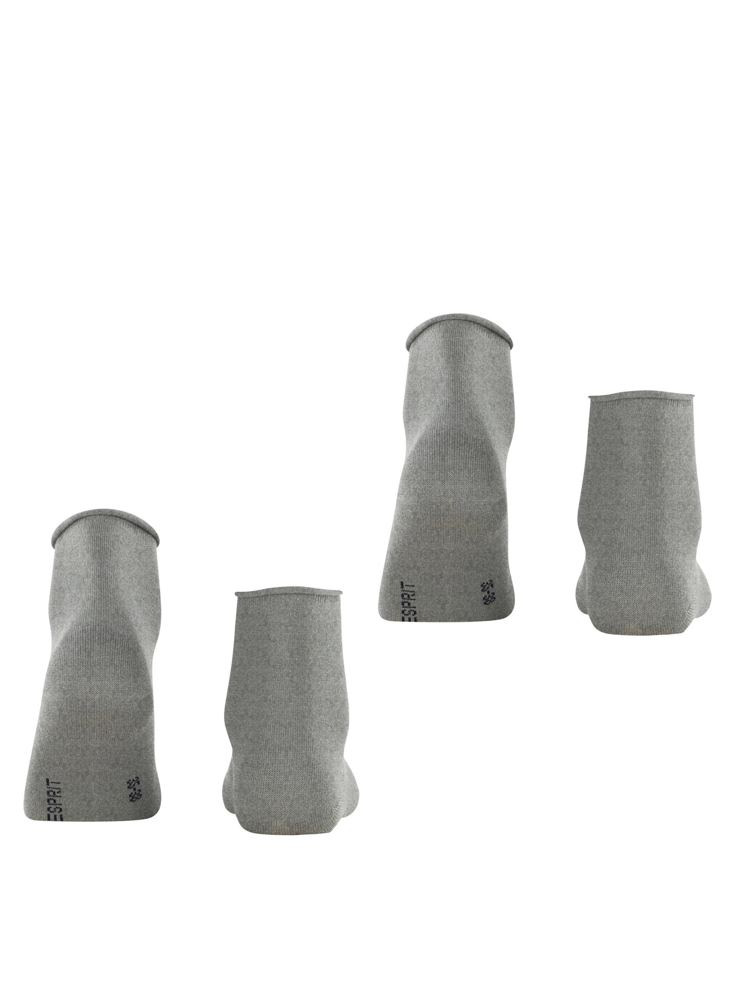 ESPRIT Socken 'Basic Pure 2-Pack'‌‌ in Grau