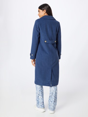 Manteau mi-saison 'ANNA' ONLY en bleu