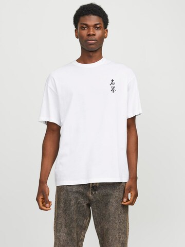 T-Shirt 'HONOR' JACK & JONES en blanc : devant