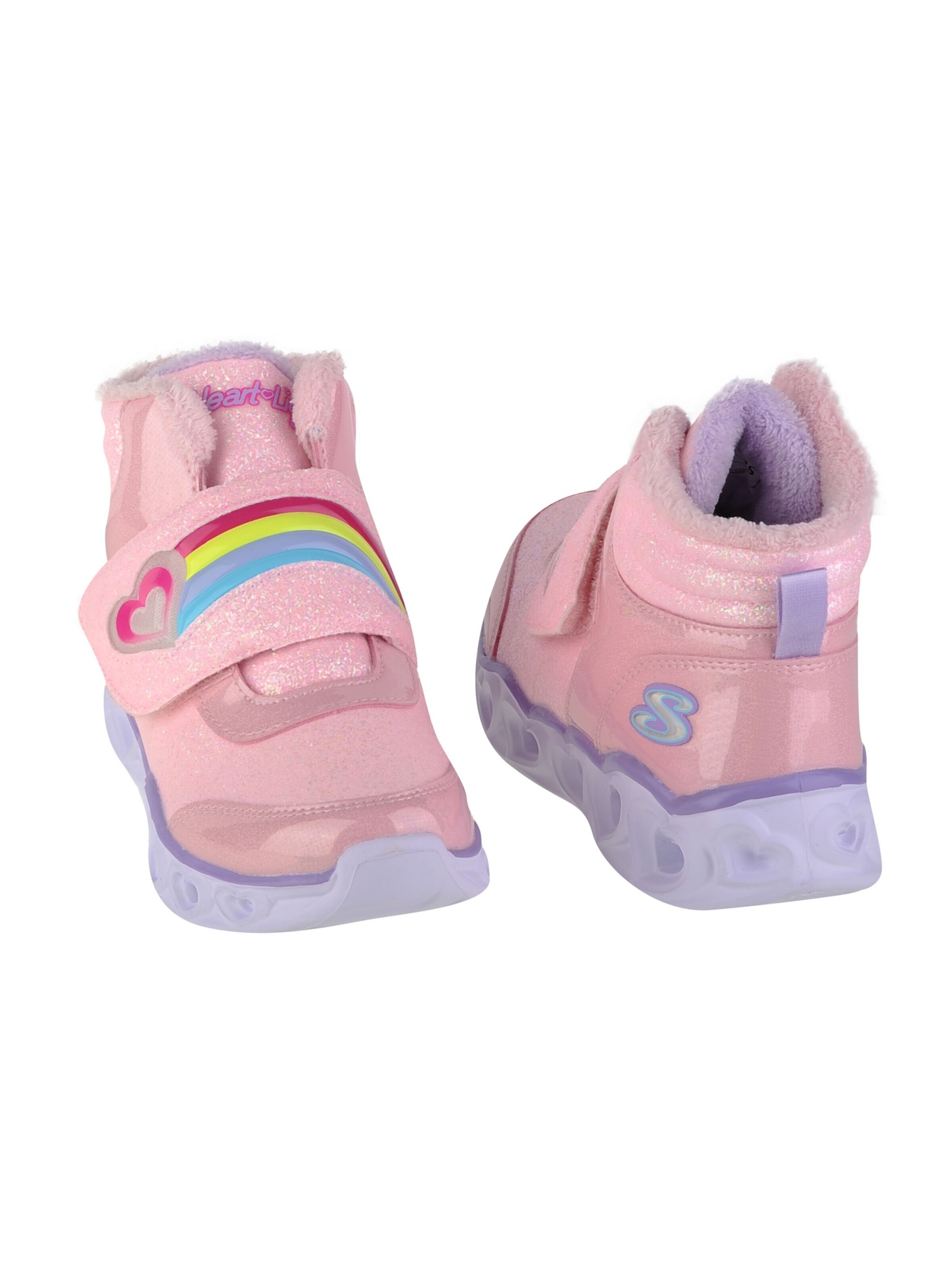 SKECHERS Laarzen 'Skechers Heart Lights - Brilliant Rainbow' in Roze