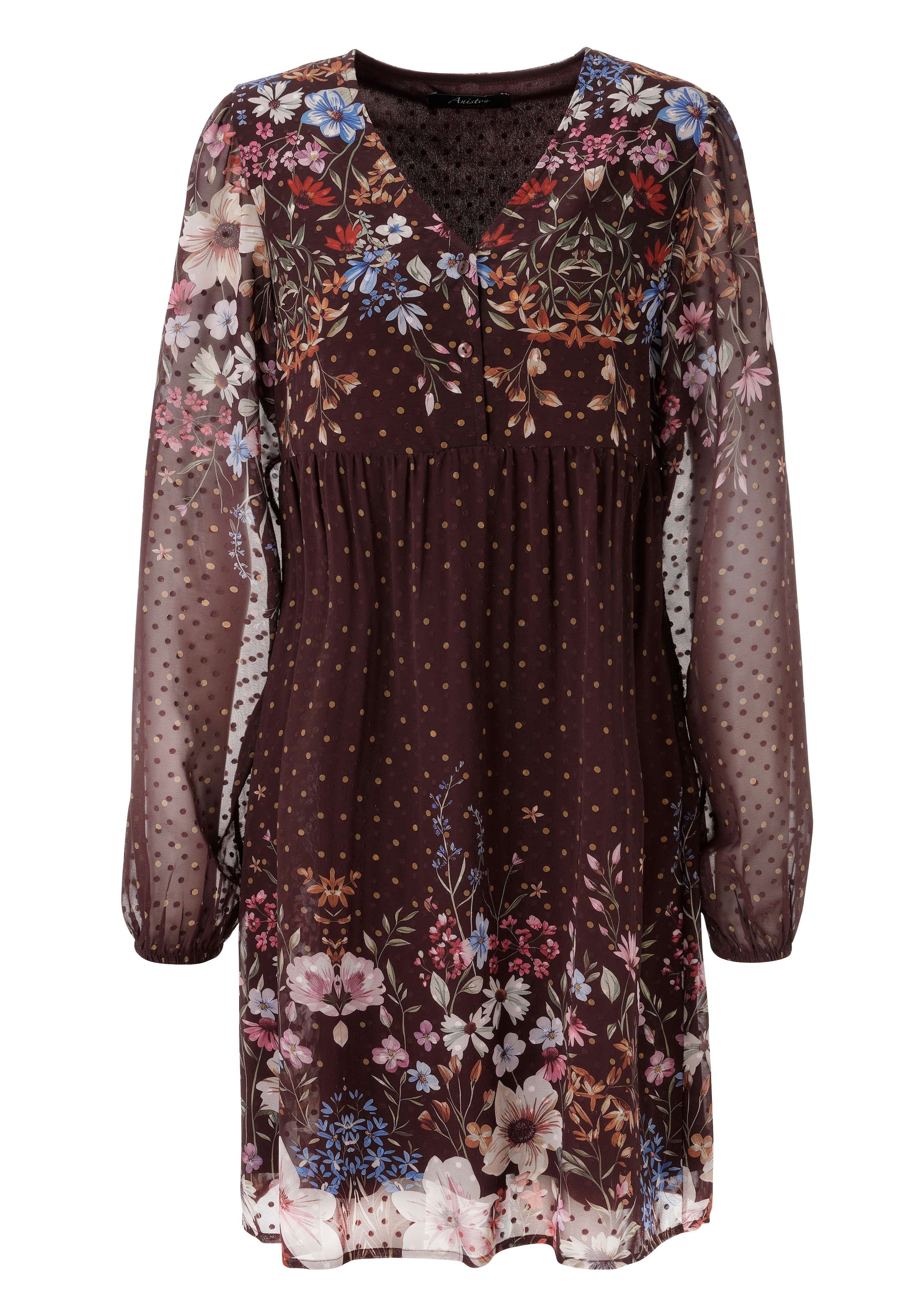 Aniston CASUAL Kleid in Braun: Vorderseite