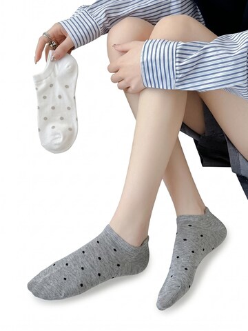 Millo Socks 'Happy Dots' in Grey