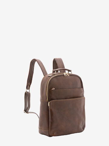 Viola Castellani Rucksack in Braun: Vorderseite