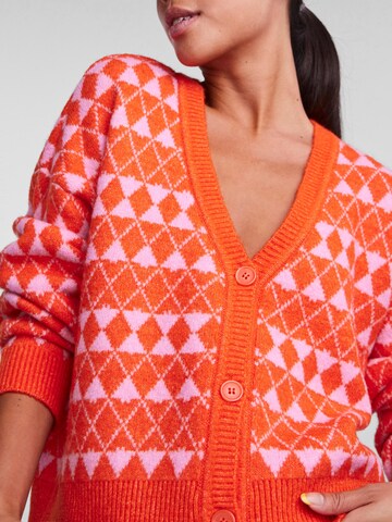 PIECES Knit cardigan 'Naomi' in Orange