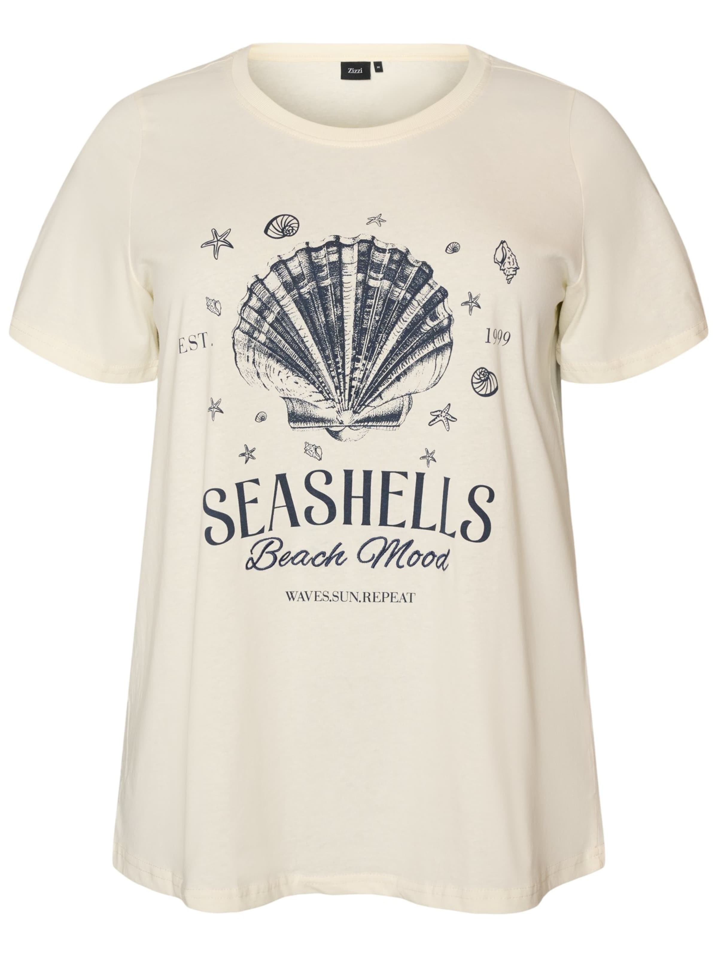 Zizzi Shirt 'Mliz' in White: front