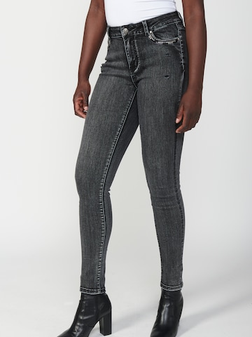 KOROSHI Skinny Jeans i sort: forside