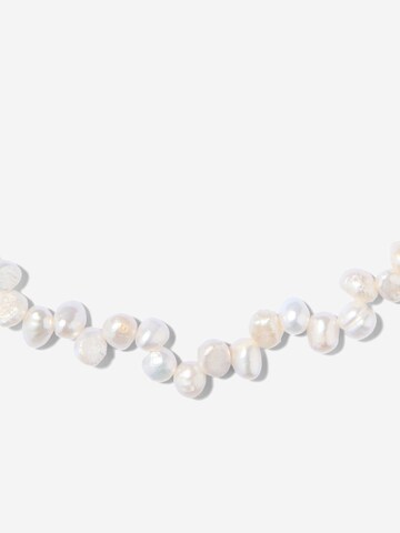 ØYRE Łańcuszek 'Button Pearl' w kolorze biały