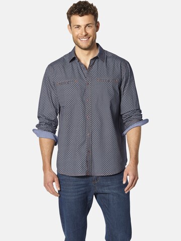 BABISTA Regular Fit Hemd 'Liodetto' in Blau: Vorderseite