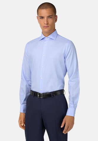Boggi Milano Regular Fit Hemd in Blau