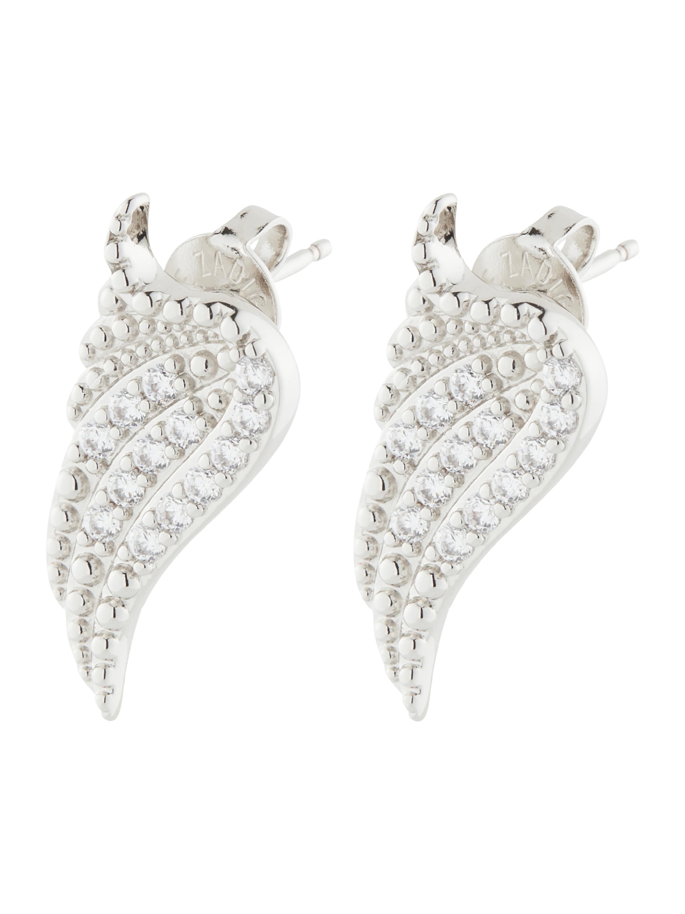 Boucles d'oreilles 'ROCK' Zadig & Voltaire en argent : devant