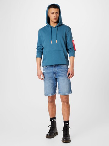 ALPHA INDUSTRIES Sweatshirt in Blue