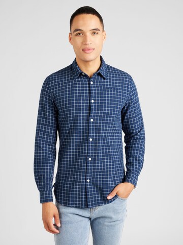 Pepe Jeans Regular fit Button Up Shirt 'CLEVELAND' in Blue: front