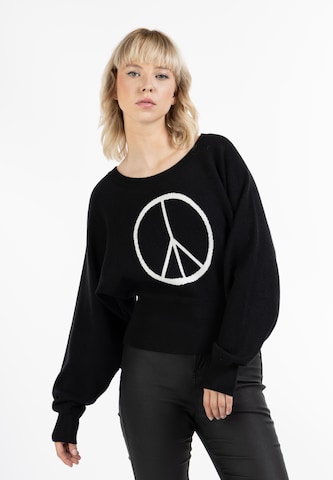 Pull-over 'Nolie' myMo ROCKS en noir : devant