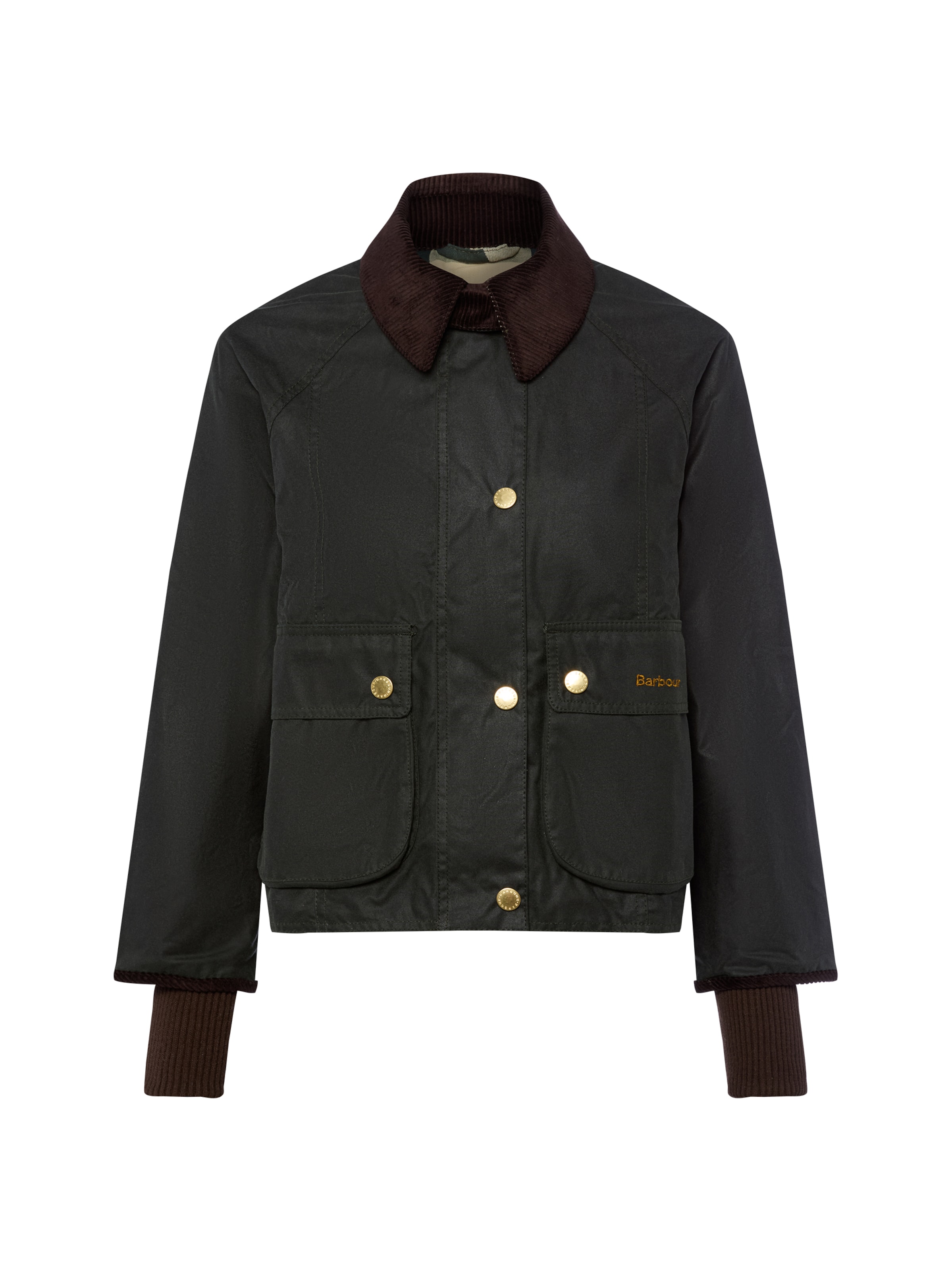 Barbour Veste mi-saison 'Beadnell' en olive, Vue avec produit