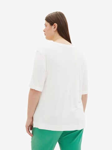 T-shirt Tom Tailor Women + en blanc