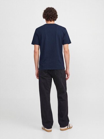 JACK & JONES - Camiseta 'JJXMAS FUN' en azul