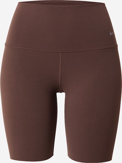 NIKE Workout Pants 'ZENVY' in Brown / Grey, Item view