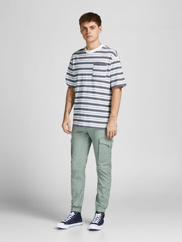 JACK & JONES Дънки Tapered Leg Карго панталон 'Paul' в сиво