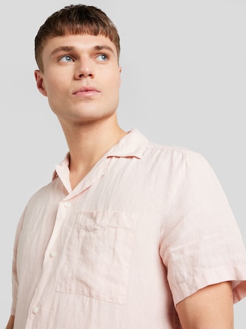 HUGO Red Comfort fit Button Up Shirt 'Ellino' in Pink