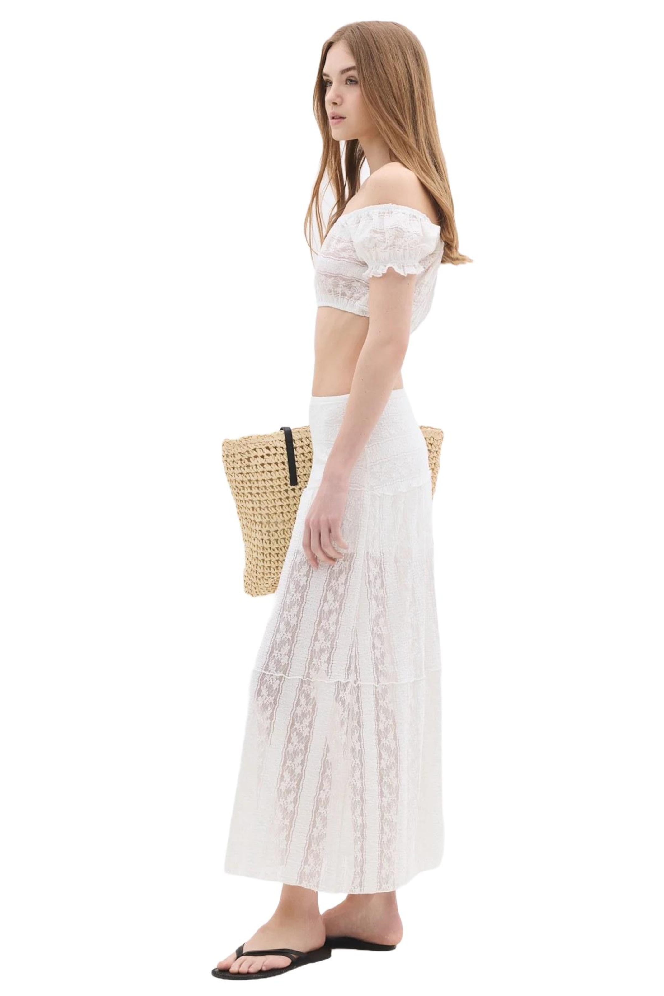 No Matter What Skirt 'Etek' in White