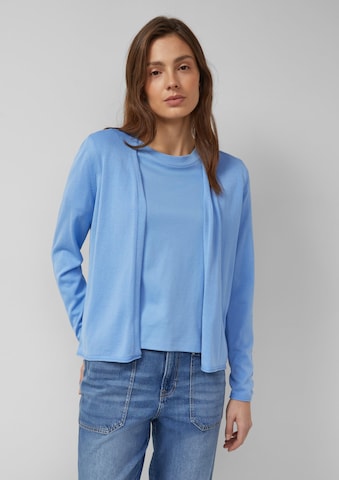 s.Oliver Gebreid vest in Blauw: voorkant