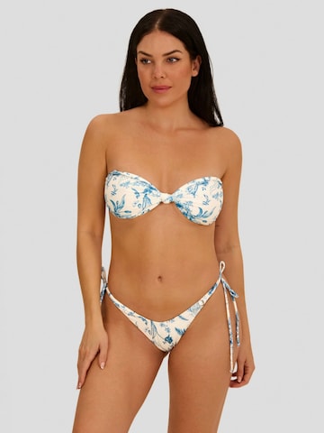 Acuarela Brand Bandeau Bikinitop 'Mykonos' in Blau
