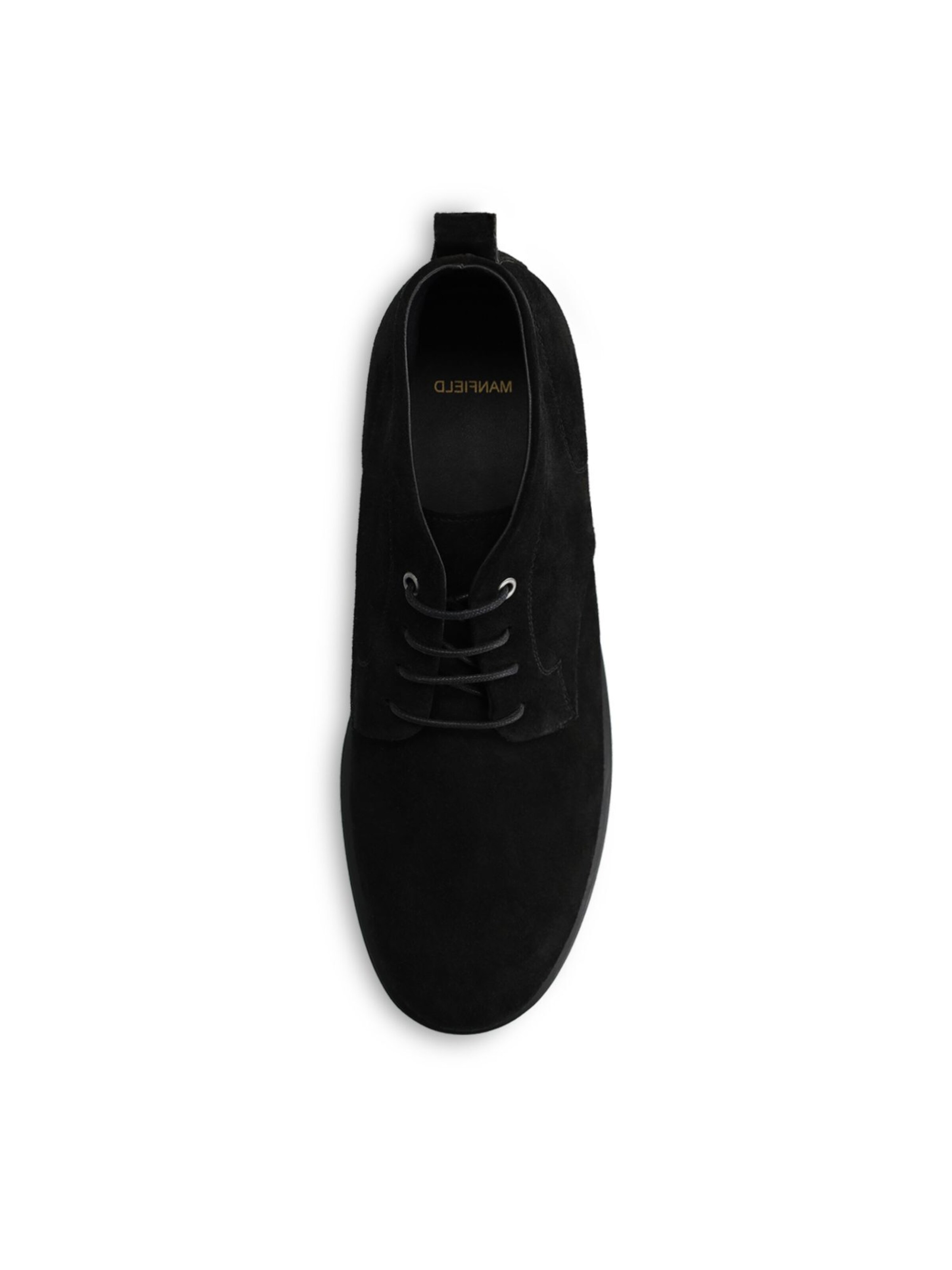 MANFIELD Schnürboots in Schwarz