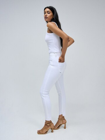 Salsa Jeans Skinny Kavbojke 'Faith' | bela barva