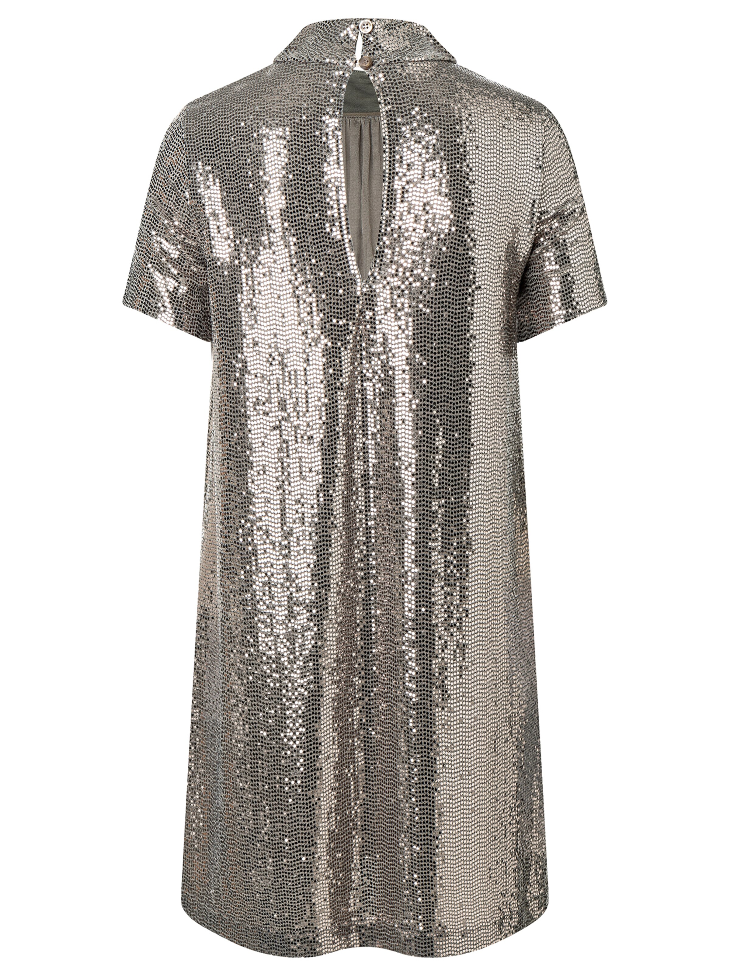 Ana Alcazar Cocktailjurk 'Sagena' in Zilver