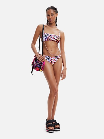 Desigual - Sujetador bandeau Top de bikini 'Playa' en blanco