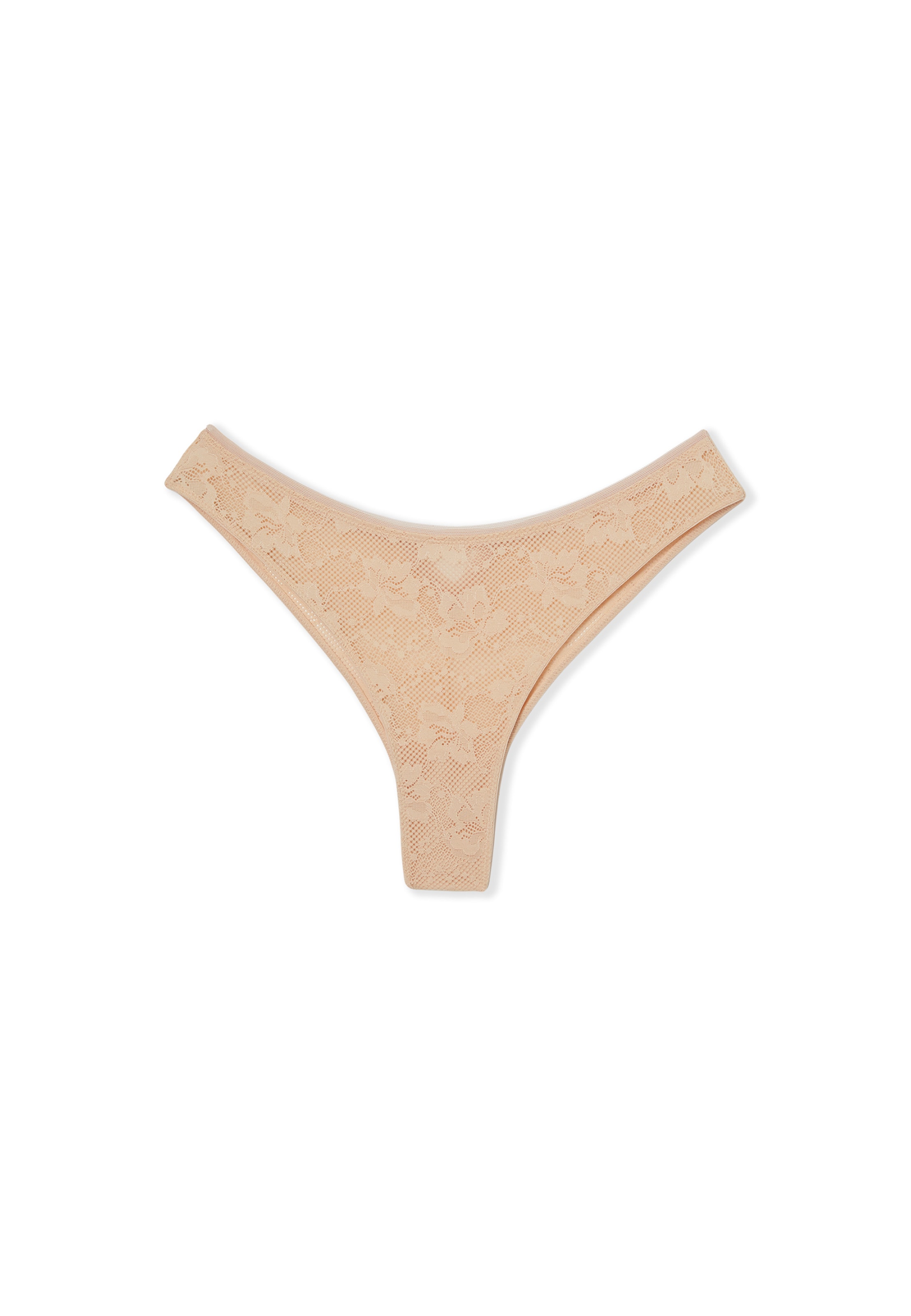 String 'Pure Dentelle' ETAM en beige : devant