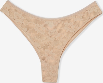 String 'Pure Dentelle' ETAM en beige : devant